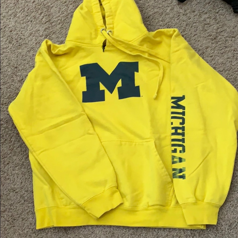 University of Michigan hooded sweatshirt